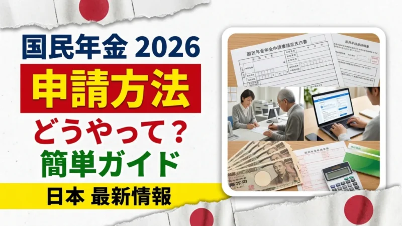 日本の国民年金の申請方法2026
