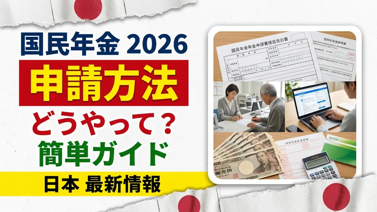 日本の国民年金の申請方法2026
