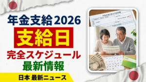 日本の年金支給日2026｜完全スケジュール
