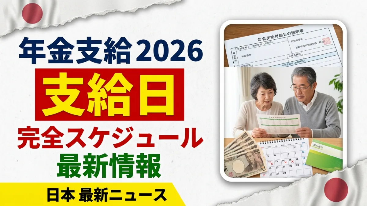 日本の年金支給日2026｜完全スケジュール